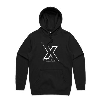 Black X Rated Casual Hoodie 1 Thumbnail