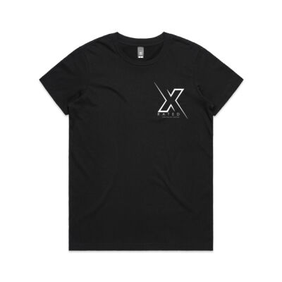 Black X Rated ladies Casual Tee Thumbnail